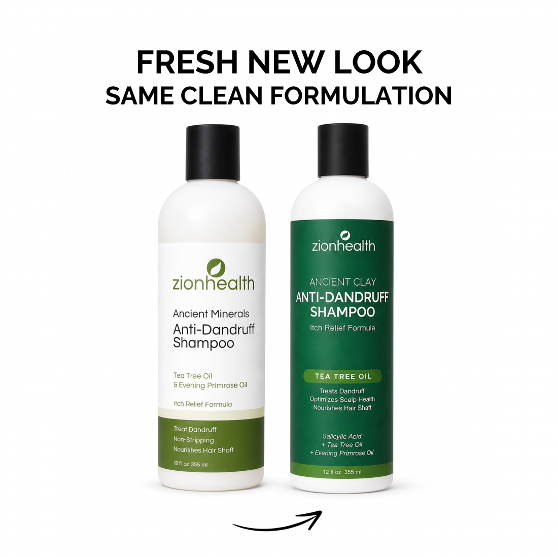 Zion Health Anti-Dandruff Shampoo 12oz