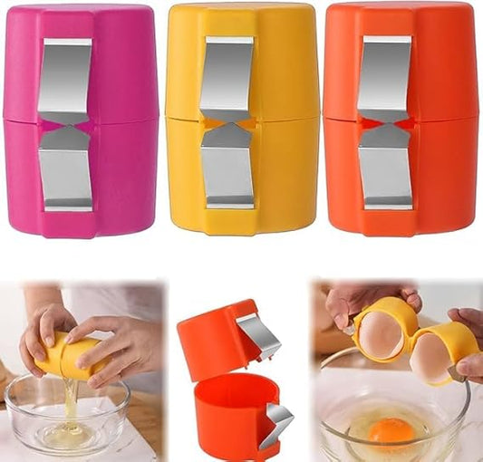 3PCS Egg Shell Opener, Egg Cracker Egg Peeler Egg Separator for Raw Eggs, Hard Boiled Egg Peeler Tool for Cutting Eggs, Eggs Breaker Kitchen Gadgets for Cooking Bakery