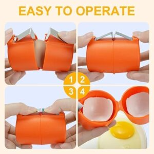 3PCS Egg Shell Opener, Egg Cracker Egg Peeler Egg Separator for Raw Eggs, Hard Boiled Egg Peeler Tool for Cutting Eggs, Eggs Breaker Kitchen Gadgets for Cooking Bakery