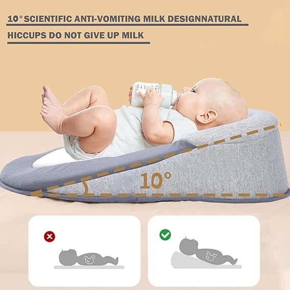 Baby Lounger Pillow for Infant Support Cushion Reflux Breastfeeding Pillow, Bottle Feeding, Tummy Time