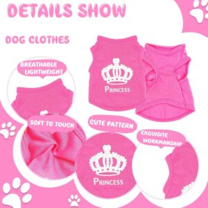 4 Pieces Puppy Clothes for Small Dogs Girl Summer Soft Puppy Clothes Cute Chihuahua Teacup Dog Clothes Female Dog Shirts Pet Clothing (X-Small)