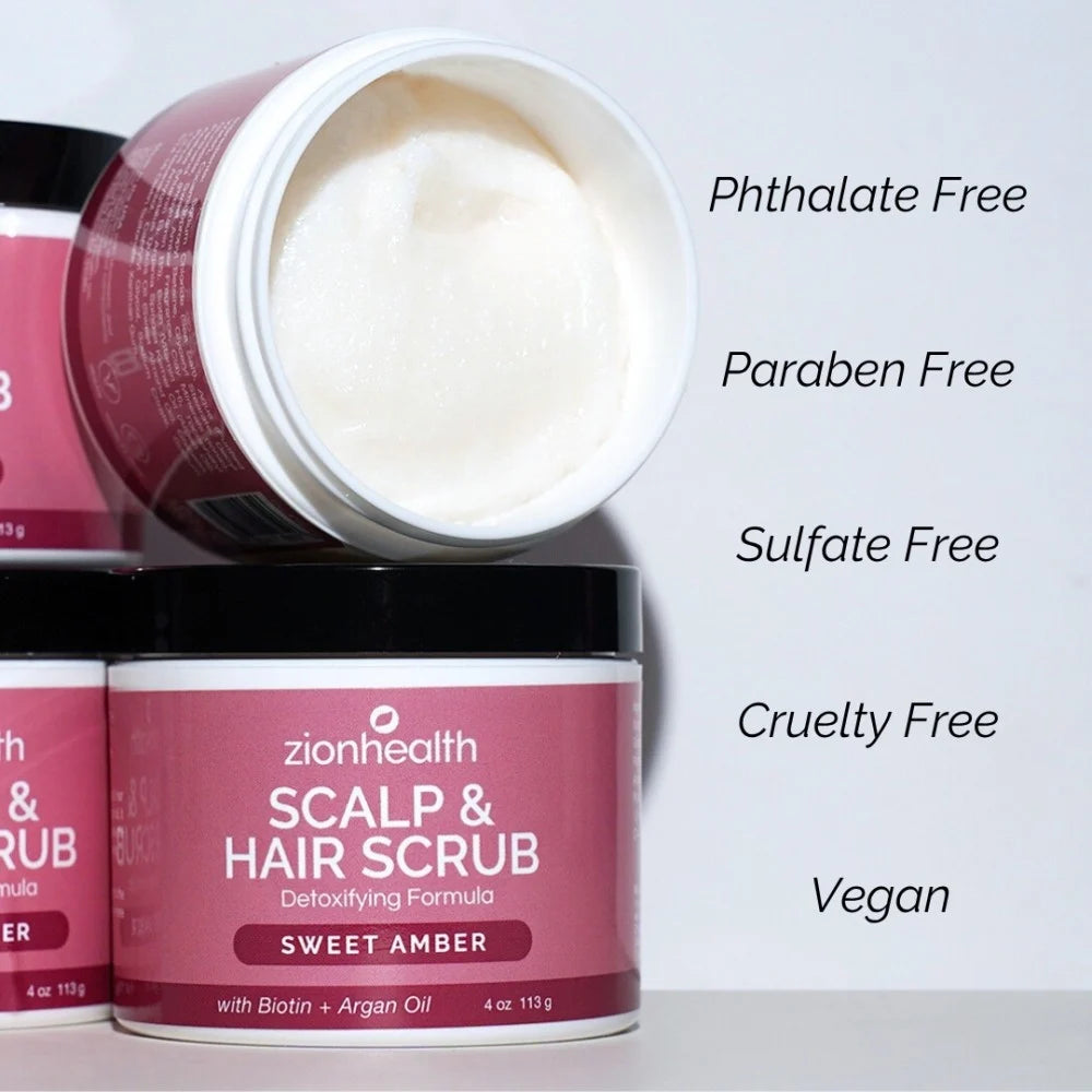 Deep Cleansing Scalp & Hair Scrub Sweet Amber