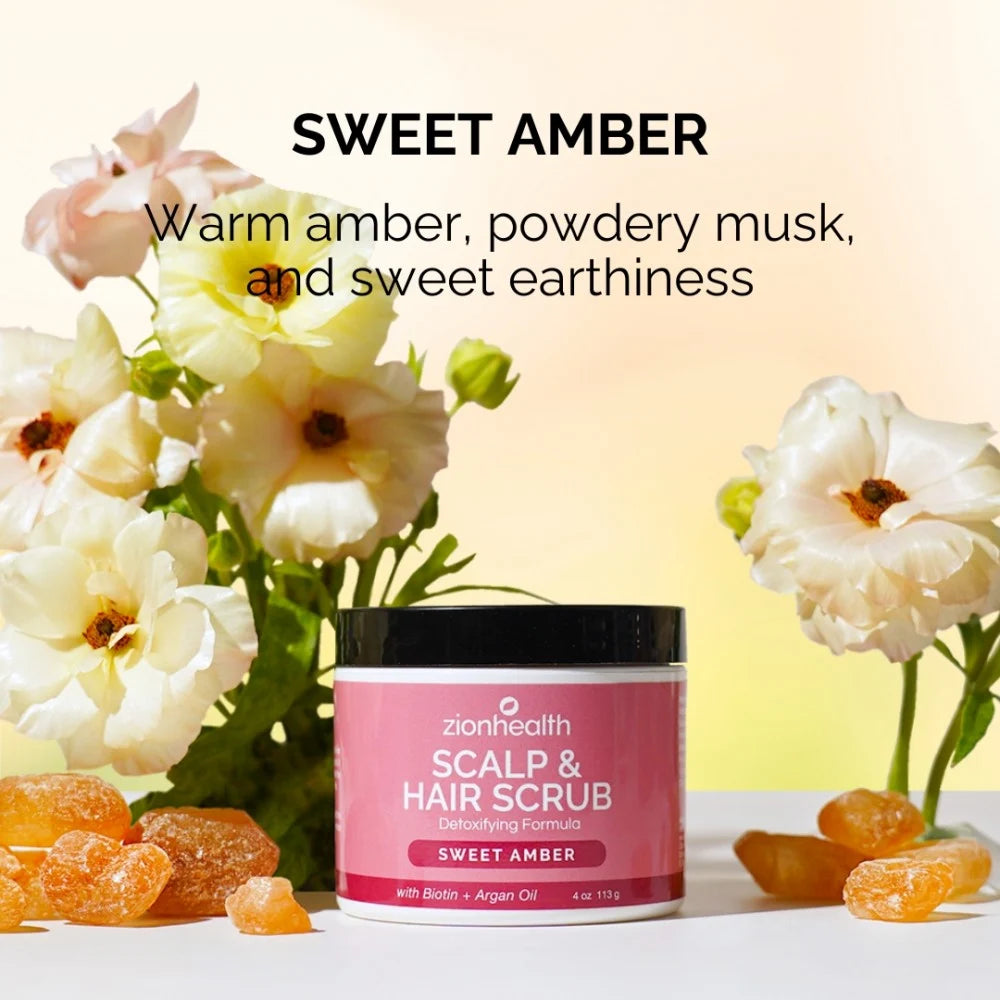 Deep Cleansing Scalp & Hair Scrub Sweet Amber