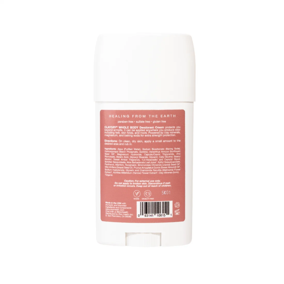 CLAYDRY™ CREAM Whole Body Deodorant - Sweet Amber