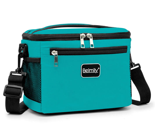 BEIMILY Lunch Box for Men/Women,Small Insulated Lunch Bag,Reusable LunchBox for work Picnic Hiking Beach,Leakproof Soft Cooler Tote Bag Organizer