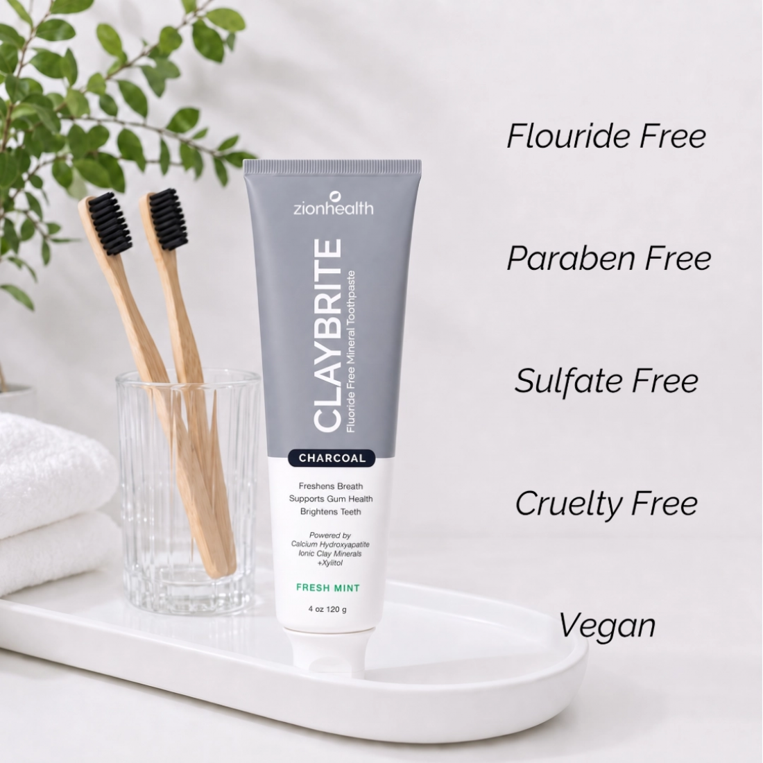 CLAYBRITE™ Toothpaste Activated Charcoal