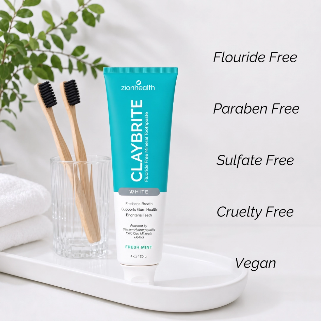 CLAYBRITE™ Toothpaste White